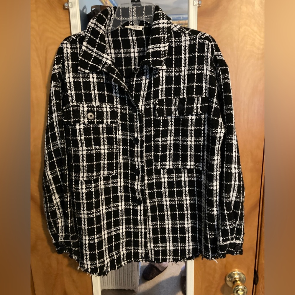 Kori black and white tweed jacket. Excellent condition